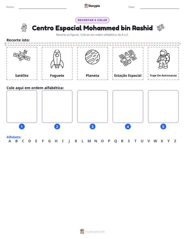 Recortar & Colar Alfabeto
