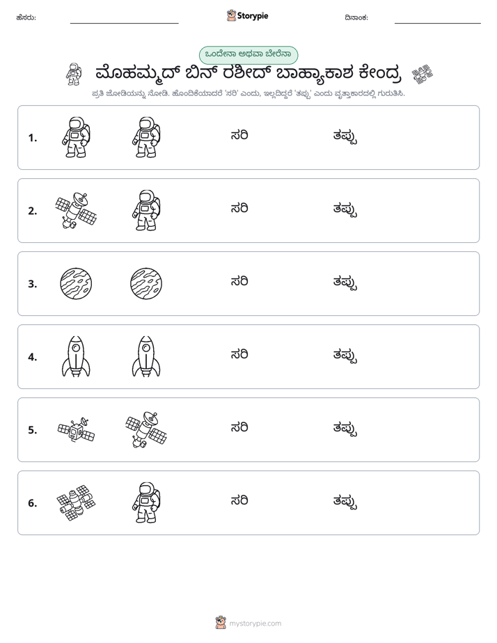 ಒಂದೇ ಅಥವಾ ವಿಭಿನ್ನ