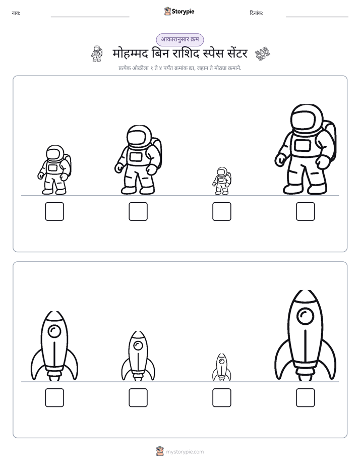 आकार क्रम