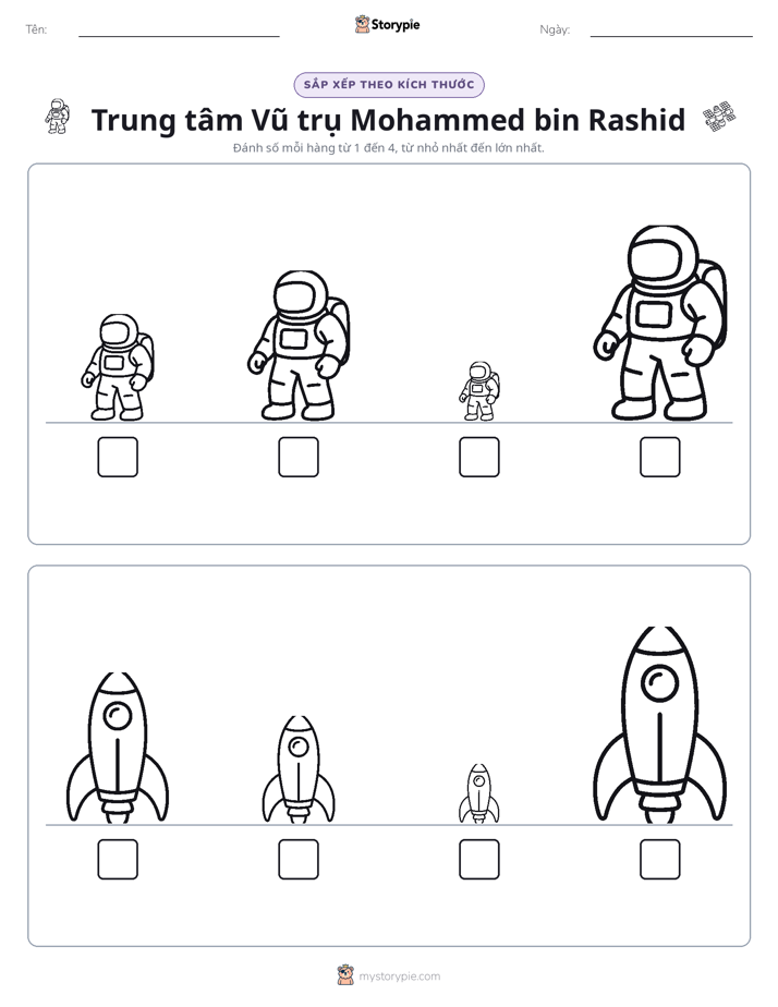Thứ Tự Kích Thước