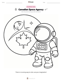 Canadian Space Agency printable worksheet preview