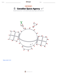 Canadian Space Agency printable worksheet preview
