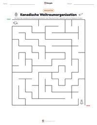 Kanadische Weltraumorganisation druckbare Arbeitsblatt Vorschau