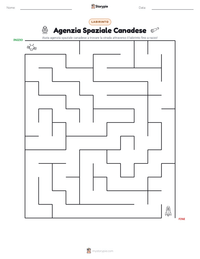 Anteprima della scheda stampabile di Agenzia Spaziale Canadese