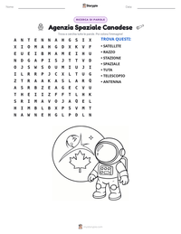 Anteprima della scheda stampabile di Agenzia Spaziale Canadese