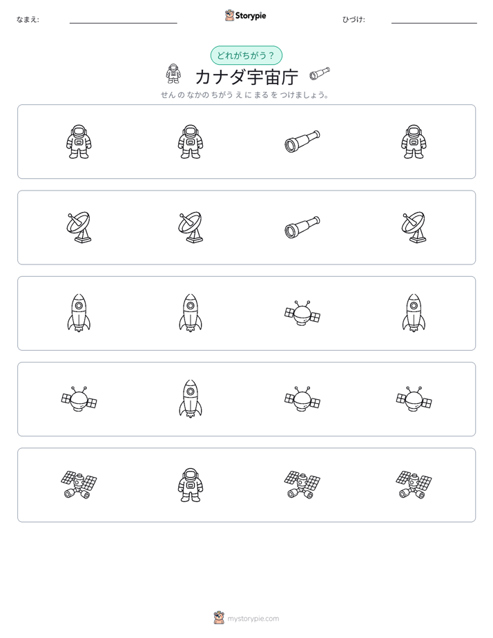 異なるものを見つけよう