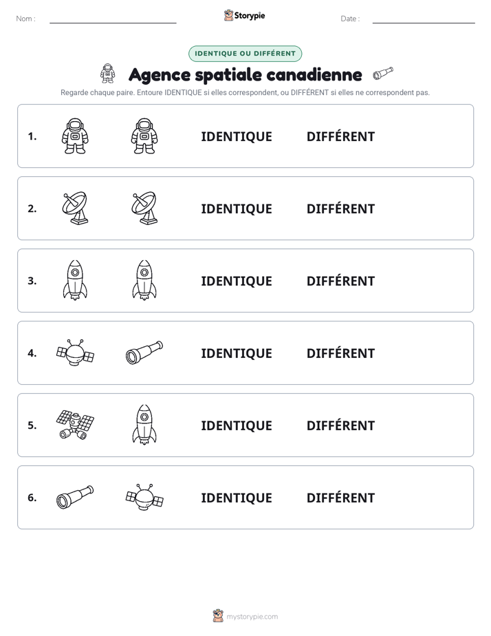 Identique ou Différent