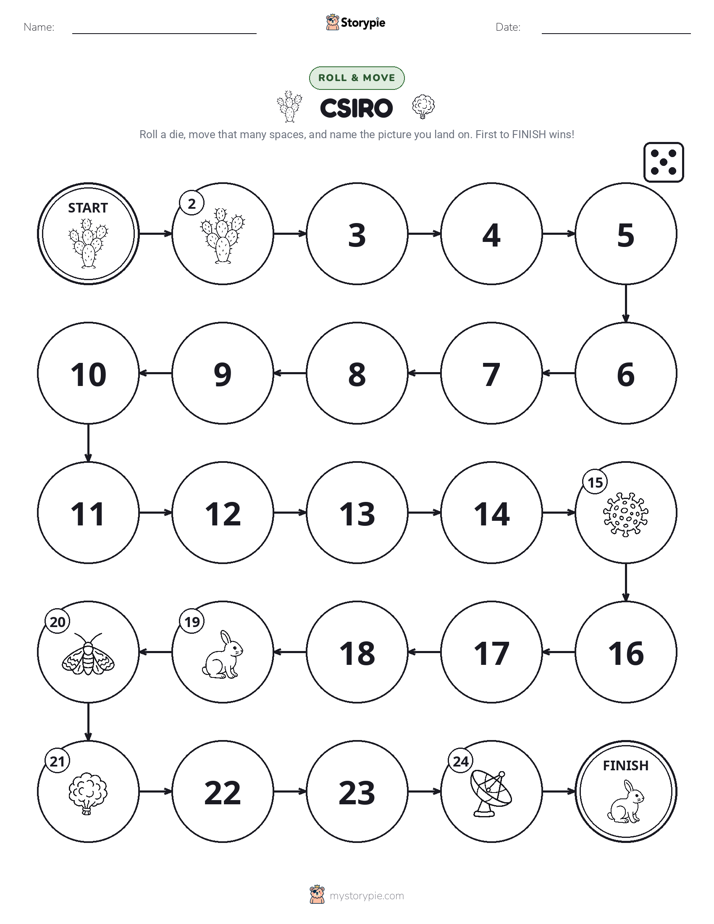 Roll & Move Game