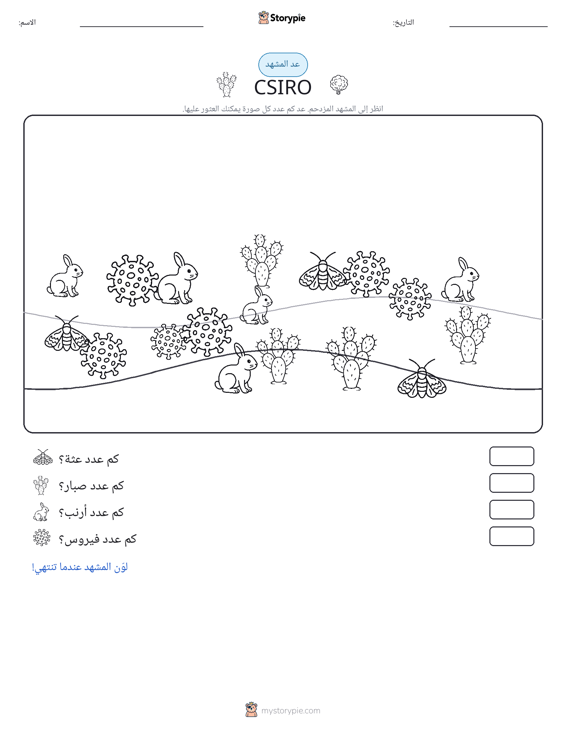 مشهد العد