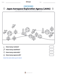 Japan Aerospace Exploration Agency (JAXA) printable worksheet preview