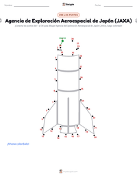 Vista previa de la hoja de trabajo imprimible de Agencia de Exploración Aeroespacial de Japón (JAXA)