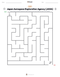 Japan Aerospace Exploration Agency (JAXA) printable worksheet preview