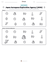 Japan Aerospace Exploration Agency (JAXA) printable worksheet preview