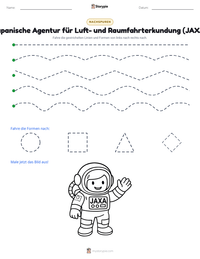 Japanische Agentur für Luft- und Raumfahrterkundung (JAXA) druckbare Arbeitsblatt Vorschau