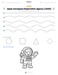 Japan Aerospace Exploration Agency (JAXA) printable worksheet preview