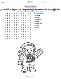 Podgląd drukowalnego arkusza ćwiczeń Japońska Agencja Eksploracji Aerokosmicznej (JAXA)