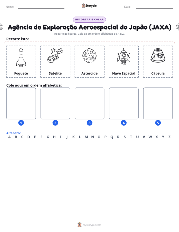 Recortar & Colar Alfabeto