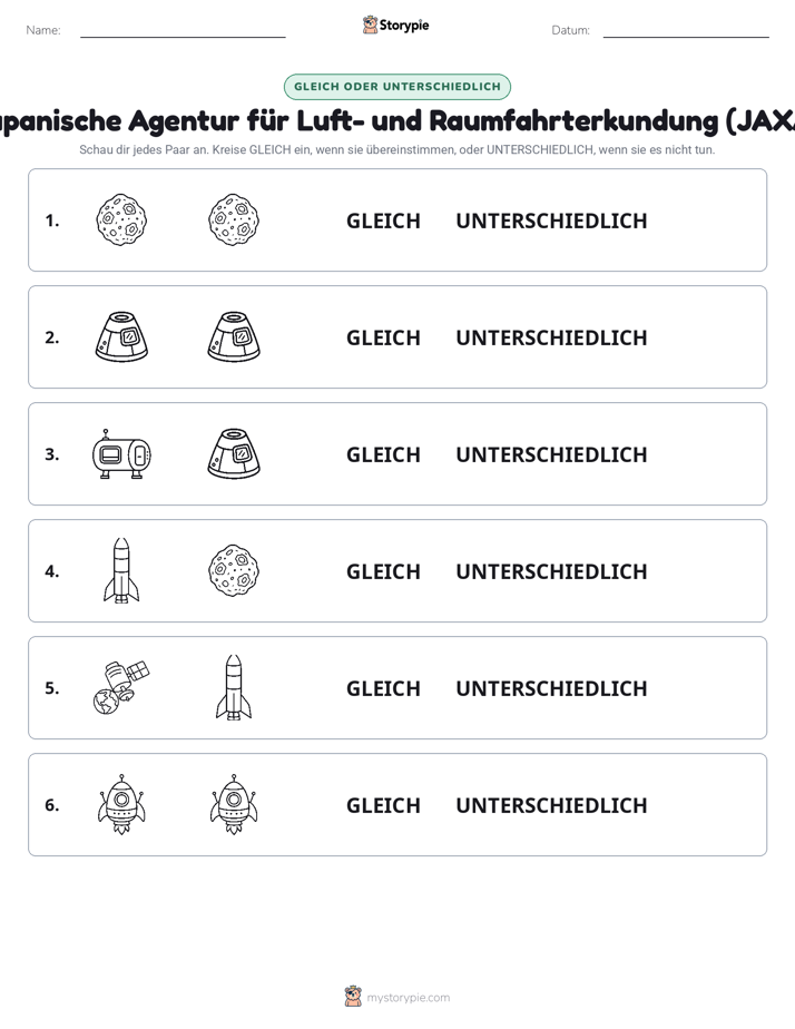 Gleich oder Anders