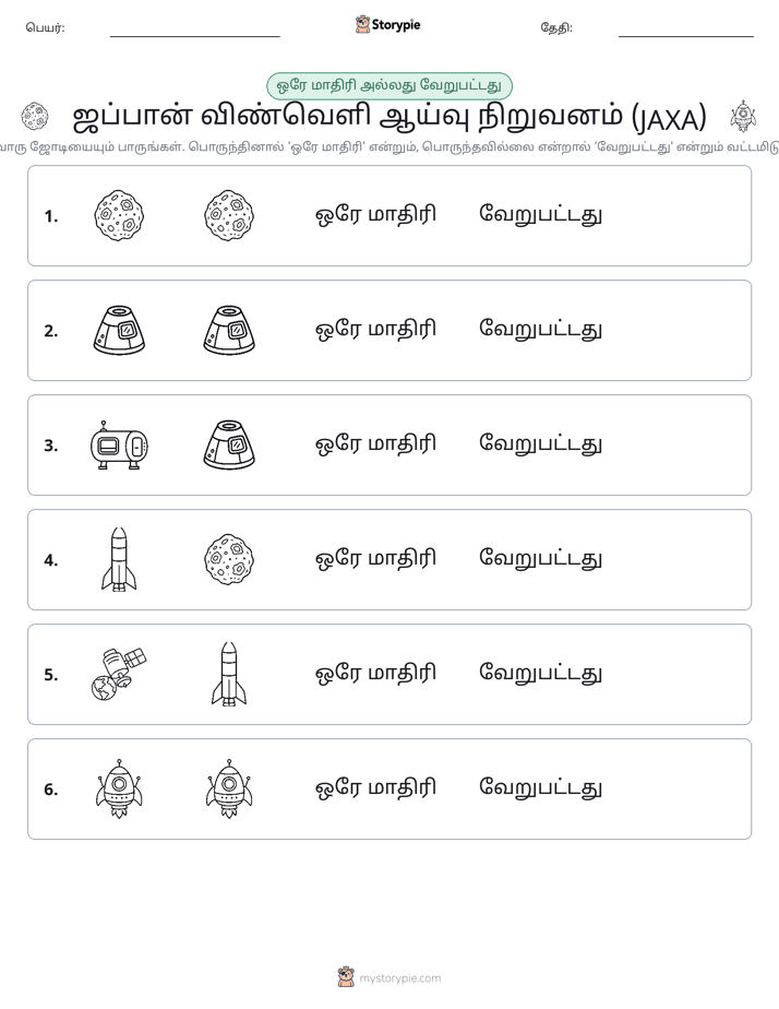 அதே அல்லது மாறுபட்டது