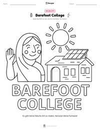 Barefoot College druckbare Arbeitsblatt Vorschau