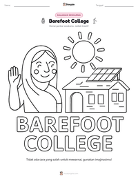 Prabaca lembar kerja cetak Barefoot College