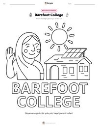 Barefoot College yazdırılabilir çalışma sayfası önizlemesi