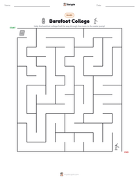 Barefoot College printable worksheet preview