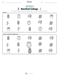 Barefoot College printable worksheet preview