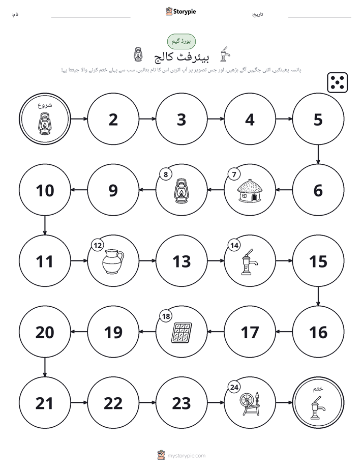 رول اور منتقل کریں کھیل