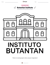 Butantan Institute printable worksheet preview