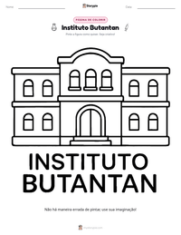 Prévia da folha de atividades imprimível Instituto Butantan