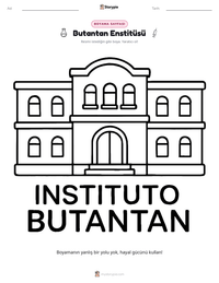 Butantan Enstitüsü yazdırılabilir çalışma sayfası önizlemesi