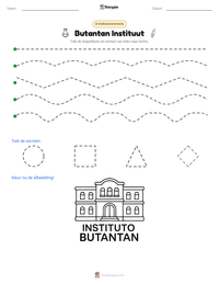 Butantan Instituut afdrukbare werkblad voorbeeld