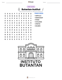 Butantan-Institut druckbare Arbeitsblatt Vorschau