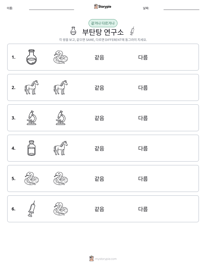 같은 것 또는 다른 것
