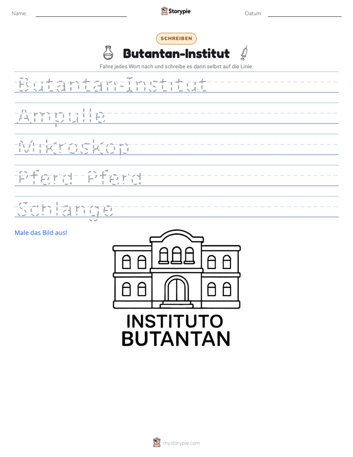 Schreibübung