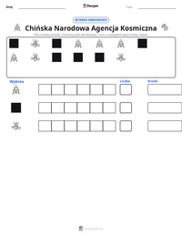 Podgląd drukowalnego arkusza ćwiczeń Chińska Narodowa Agencja Kosmiczna