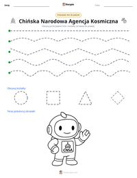 Podgląd drukowalnego arkusza ćwiczeń Chińska Narodowa Agencja Kosmiczna