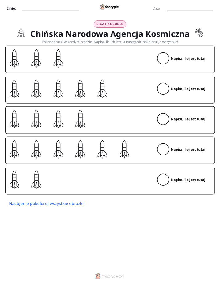 Liczenie i Kolorowanie