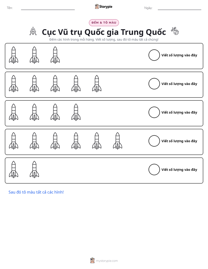 Đếm & Tô Màu