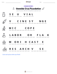 Oswaldo Cruz Foundation printable worksheet preview