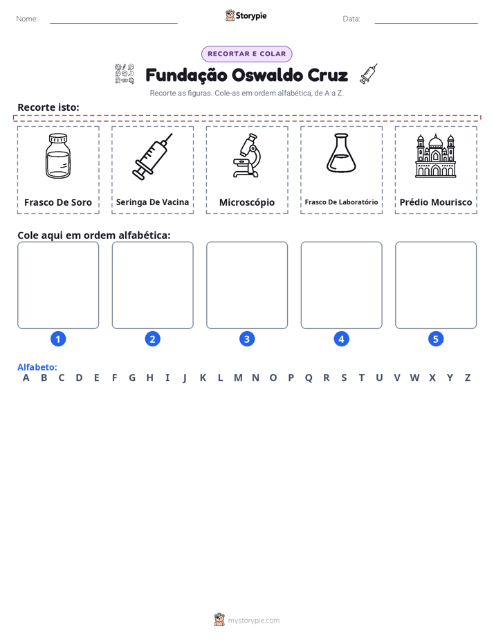 Recortar & Colar Alfabeto