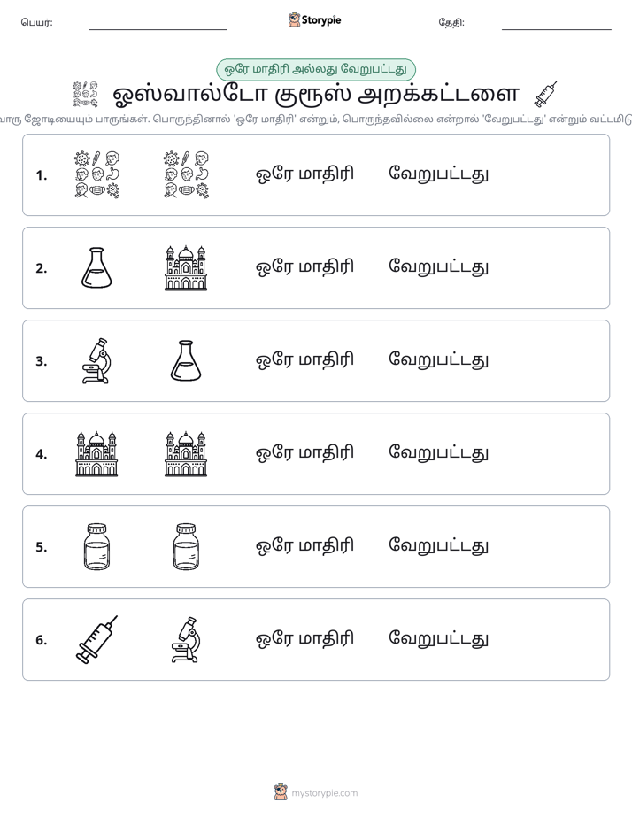 அதே அல்லது மாறுபட்டது