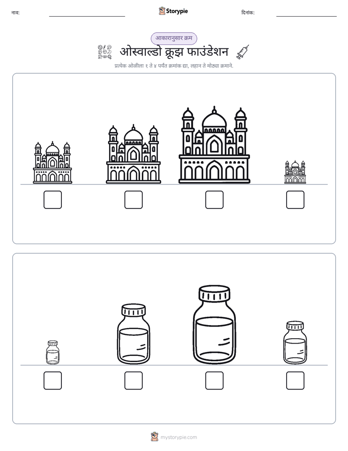 आकार क्रम
