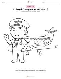 Royal Flying Doctor Service printable worksheet preview