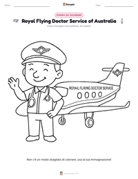 Anteprima della scheda stampabile di Royal Flying Doctor Service of Australia