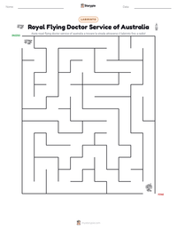 Anteprima della scheda stampabile di Royal Flying Doctor Service of Australia