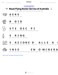 Anteprima della scheda stampabile di Royal Flying Doctor Service of Australia