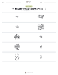 Royal Flying Doctor Service printable worksheet preview