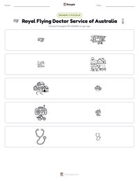 Anteprima della scheda stampabile di Royal Flying Doctor Service of Australia